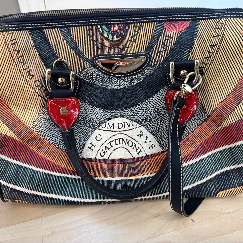 Elegant Black and Red Women's Tote Bag